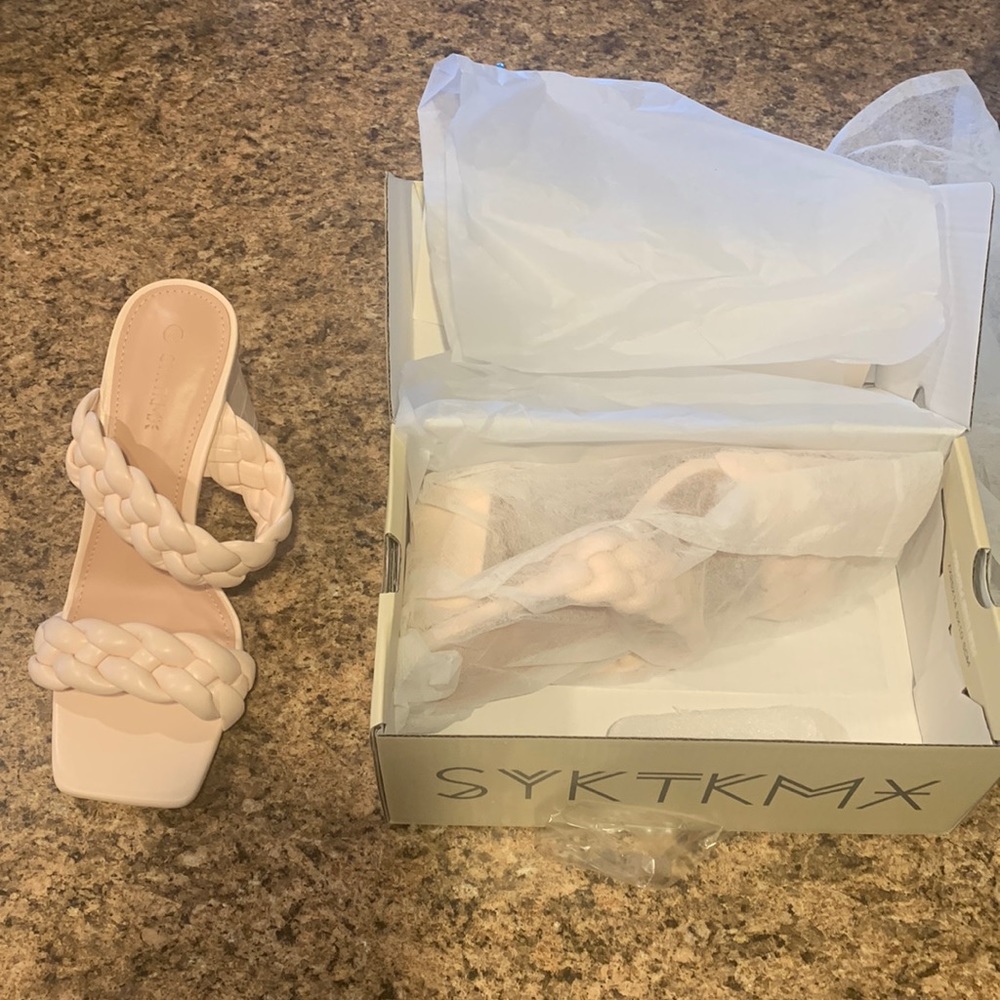 Woman’s braided dress sandals size 7.5